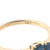 14K Gold .50tw Sapphire Rectangle and Upside Down Teardrop with .02tw Diamond Accents Ring Size 6.75