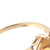14K Gold Golden Citrine Square with Bilateral .02tw Diamond Bezels Ring Size 7