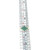 10K Emerald Bezel Marquise Cluster with .06tw Diamond Bezel Halo Ring Size 6.75