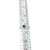 10K White Gold Created Sapphire Circle with a Double Band .12tw Diamond Bezel Half Halo and Chevron V-Shaped Ring Size 7