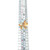 10K Gold 1.50tw Citrine and Blue Topaz Teardrop Dangle Cluster Ring Size 6.75