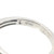 18K White Gold 3.41tw Turquoise Cabochon with Bilateral .20tw Diamond Bezel Accents Ring Size 7