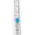 18K White Gold 3.41tw Turquoise Cabochon with Bilateral .20tw Diamond Bezel Accents Ring Size 7