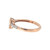 14K Rose Gold .65tw Imperial Topaz Teardrop with .14tw Diamond Bezel Accents Ring Size 7