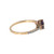 10K Gold .86tw Double Garnet Teardrops with .06tw Diamond Bezel Accents Ring Size 6.75