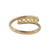 10K Gold .60tw 5-Peridot Bezels Wrap Ring Size 7.25