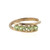 10K Gold .60tw 5-Peridot Bezels Wrap Ring Size 7.25