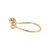 10K Gold .18tw Citrine Oval with .10tw Diamond Halo and Accented Curlicue Bypass Band Ring Size 6.75