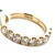 14K Yellow Gold Nine-Stone Round AP 1.01cttw Diamonds Wedding Anniversary Band Ring Size 6