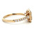 14K Yellow Gold Baguette and Round Diamonds AP 0.83cttw Square Ring Size 6.25