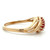 14K Yellow Gold Round Rubies and Diamonds Cluster Ring Size 8
