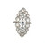 Vintage Platinum 2.0cttw Euro Diamond Vertical Tri-Bezels in an Art Deco Halo Ring Size 8.5