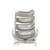 Vintage Platinum 2.0cttw Euro Diamond Vertical Tri-Bezels in an Art Deco Halo Ring Size 8.5