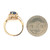 14K Yellow Gold Oval Cut Tanzanite with Marquise Diamond Accents Floral Ring Size 6