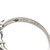 Platinum 900 1.20tw Created Sapphire Cabochon with .26tw Diamond Bezel Flower Petal Halo Ring Size 6.5