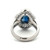 Certified Platinum 900 Ballerina Styled 3.34ct Sapphire Rectangle Surrounded with a 1.26tw Diamond Fan of Tapered Baguettes Halo Ring Size 5.5