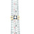 18K Gold .46tw Sapphire Floral Halo with a .49tw Diamond Bezel Center  and Accents Bypass Ring Size 6.25