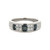 Platinum 900 Alternating .50tw Alexandrite Bezels with .24tw Diamond Bezels Cluster Ring Size 5.75