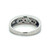 Platinum 900 Alternating .50tw Alexandrite Bezels with .24tw Diamond Bezels Cluster Ring Size 5.75