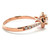 14K Rose Gold AP 0.5ct Center Stone Round Diamond Engagement Ring Size 6.75