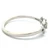 18K White Gold AP 0.3ct Round Diamond Knot Ring Size 8.25