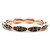 Tacori 18K Rose Gold AP 0.33cttw 30 Black Diamonds Eternity Band Ring Size 6.25