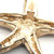 14K Gold Blue Opal Inlay with Diamond Bezel Accents Hawaiian Sea Star Starfish Slider Pendant