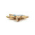 14K Gold Blue Opal Inlay with Diamond Bezel Accents Hawaiian Sea Star Starfish Slider Pendant