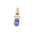 14K Gold Tanzanite Oval with a Diamond Bezel Channel-Set Accents Pendant