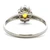 Platinum Oval Cut AP 0.57ct Orange Sapphire with AP 0.27cttw Diamond Halo Flower Ring Size 9