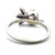 Vintage 18K White Gold Art Deco Diamond Ring Size 5.75