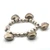 Sterling Silver Beaded Heart Charm Bracelet