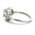 Vintage Platinum AP 0.40ct Center Stone Round Diamond Art Deco Filigree Engagement Ring Size 7