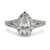 Platinum AP 1.0cttw Pear Cut Diamond Split Shank Engagment Ring Size 8.5