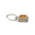 14K White Gold Citrine Square Filigree Box with a Diamond Bezel Halo Dangle Pendant