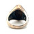 Sterling Silver Tigers Eye Vintage Inspired Woven Oxidized Statement Ring Size 6