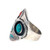 Old Pawn Sterling Silver Turquoise Coral Navajo Ring Size 10.75