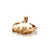 14K Gold Opal Oval with a Diamond Bezel Accent In a Pear-Shaped Setting Dangle Pendant
