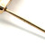 14K Gold 3-Diamond Bezels on a Curved-Shaped Post Earrings