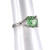 Vintage Sterling Silver Uranium Glass Birthstone Ring Size 5.75