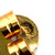 18K Gold Emerald Rectangle in a Marquise Wrap Setting Post Earrings