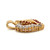 14K Gold Ruby Channel-Set Side and Diamond Bezel Side Heart V-Shaped Bail Pendant