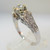 18k White Gold Approx 1.07ct TW Round Brilliant Cut Diamond with Accent Diamonds Surrounding Mount. Size 6 ¼