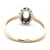 10K Yellow Gold Oval Pink Stone with Two Round Diamonds Ring Size 6.25