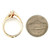 14K Yellow Gold AP 0.17ct Center Stone Marquise with Round Diamonds Engagement Ring Size 6.5