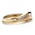 14K Yellow Gold AP 0.17ct Center Stone Marquise with Round Diamonds Engagement Ring Size 6.5