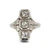 Antique 14K White Gold App .50-.60cttw Three Stone Old Mine Cut Diamond Estate Family Heirloom Ring Size 5.5