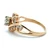 14K Yellow Gold AP 0.33ct Center Stone Round Diamond with Diamond Swirl Accents Engagement Ring Size 8.25