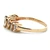 14K Yellow Gold Five Stone Marquise Diamond Ring Size 6.75