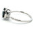 14K White Gold Oval Cut AP 2.28ct Spinel with AP 0.07cttw Diamond Accents Ring Size 7